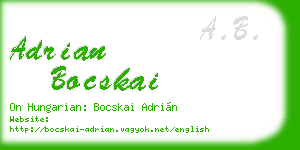 adrian bocskai business card